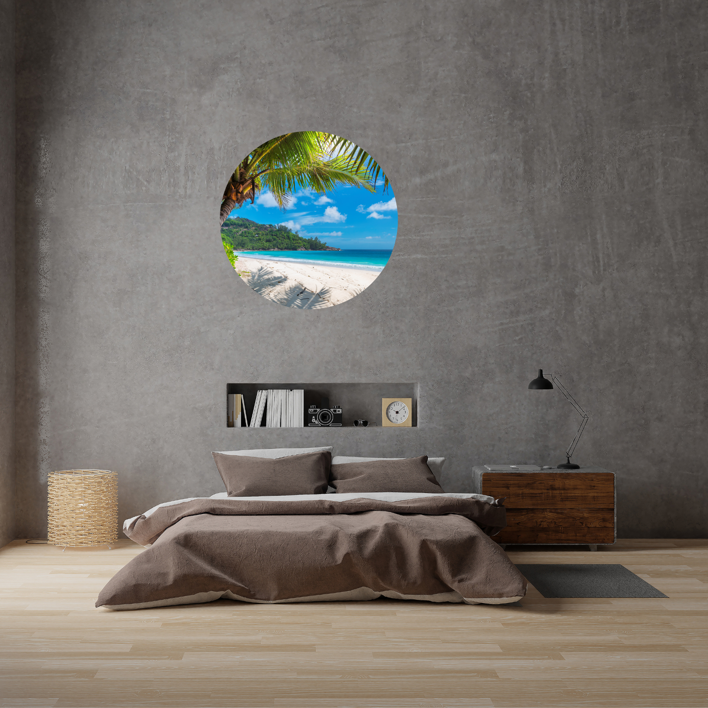 Round Wall Sticker – “Tropical Paradise"