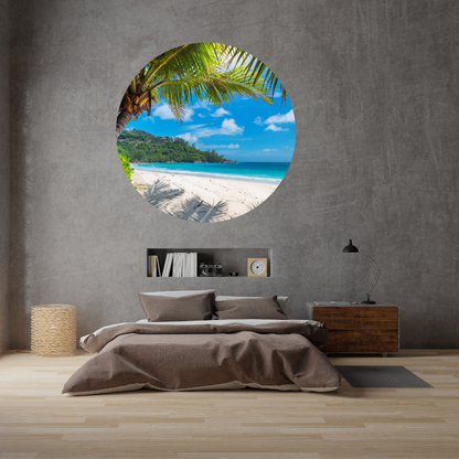 Round Wall Sticker – “Tropical Paradise"
