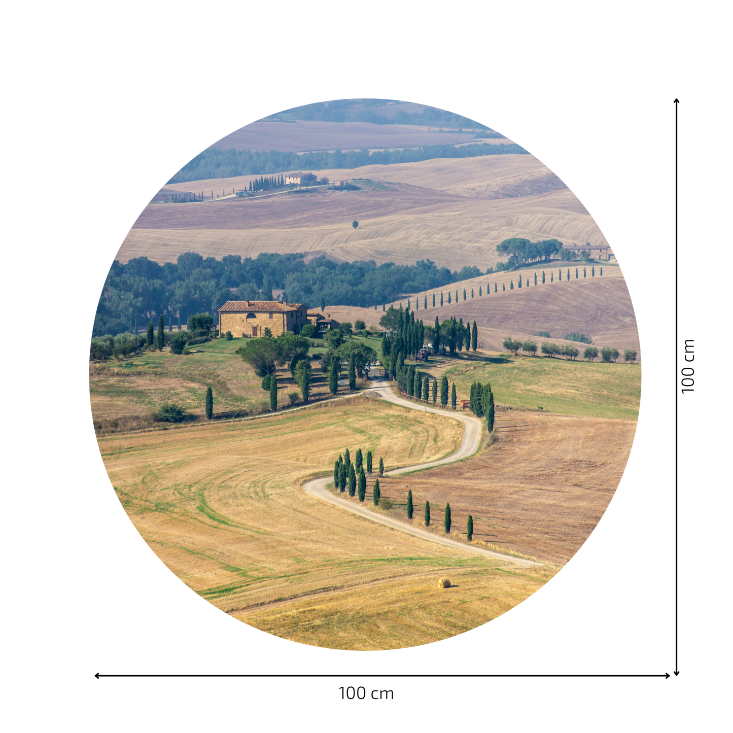Round Wall Sticker – “Tuscany"