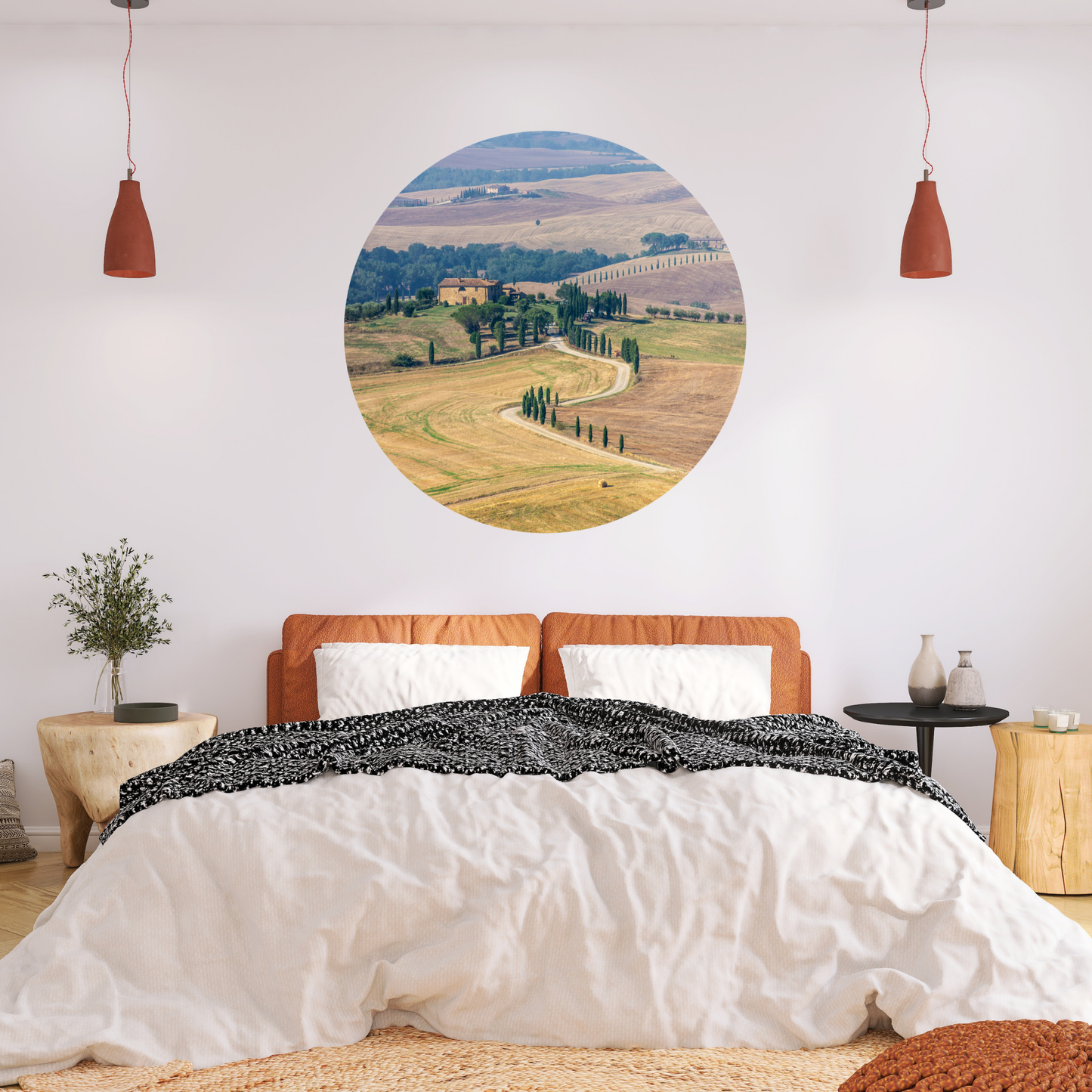 Round Wall Sticker – “Tuscany"