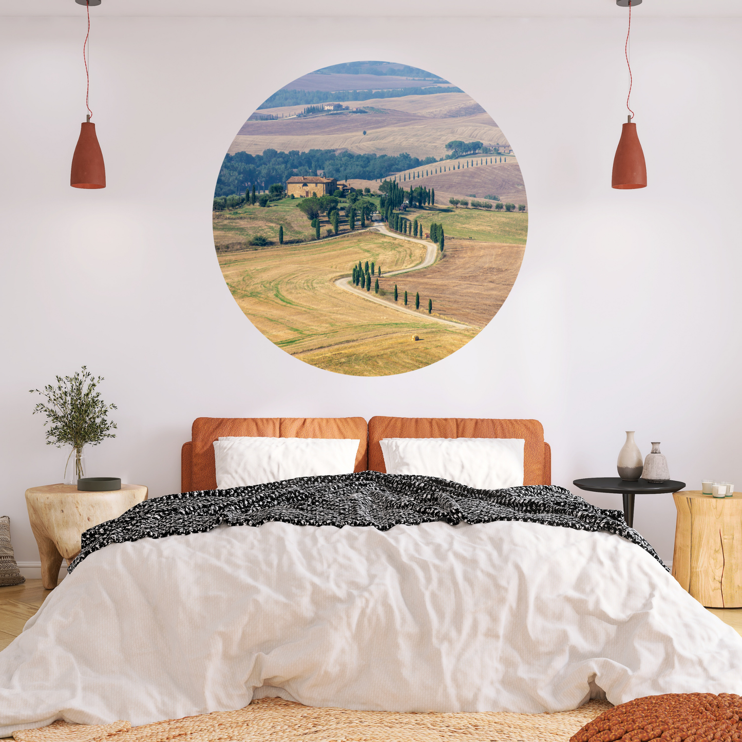 Round Wall Sticker – “Tuscany"