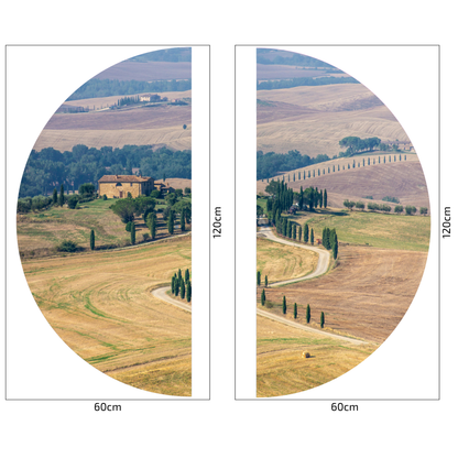 Round Wall Sticker – “Tuscany"