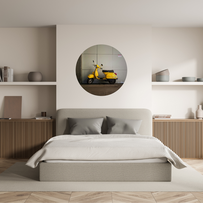 Round Wall Sticker – “Vespa"