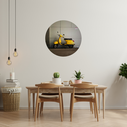 Round Wall Sticker – “Vespa"