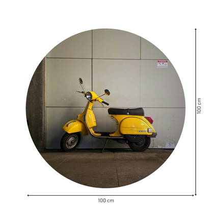 Round Wall Sticker – “Vespa"