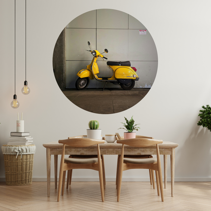 Round Wall Sticker – “Vespa"