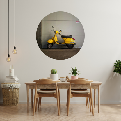 Round Wall Sticker – “Vespa"