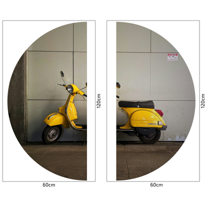 Round Wall Sticker – “Vespa"