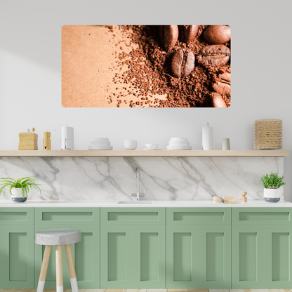 Self-Adhesive Textile Painting – Coffee Beans