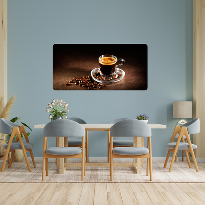 Self-Adhesive Textile Painting – Coffee Cup 2