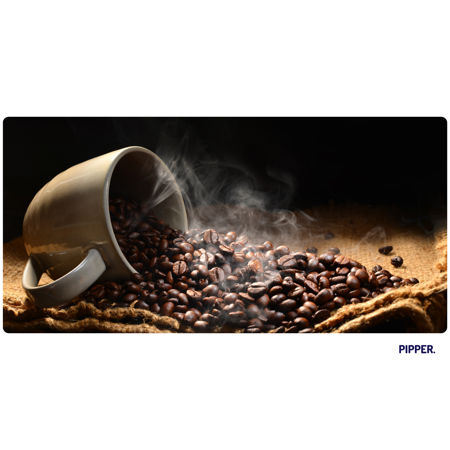Self-Adhesive Textile Painting – Coffee Cup