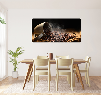 Self-Adhesive Textile Painting – Coffee Cup