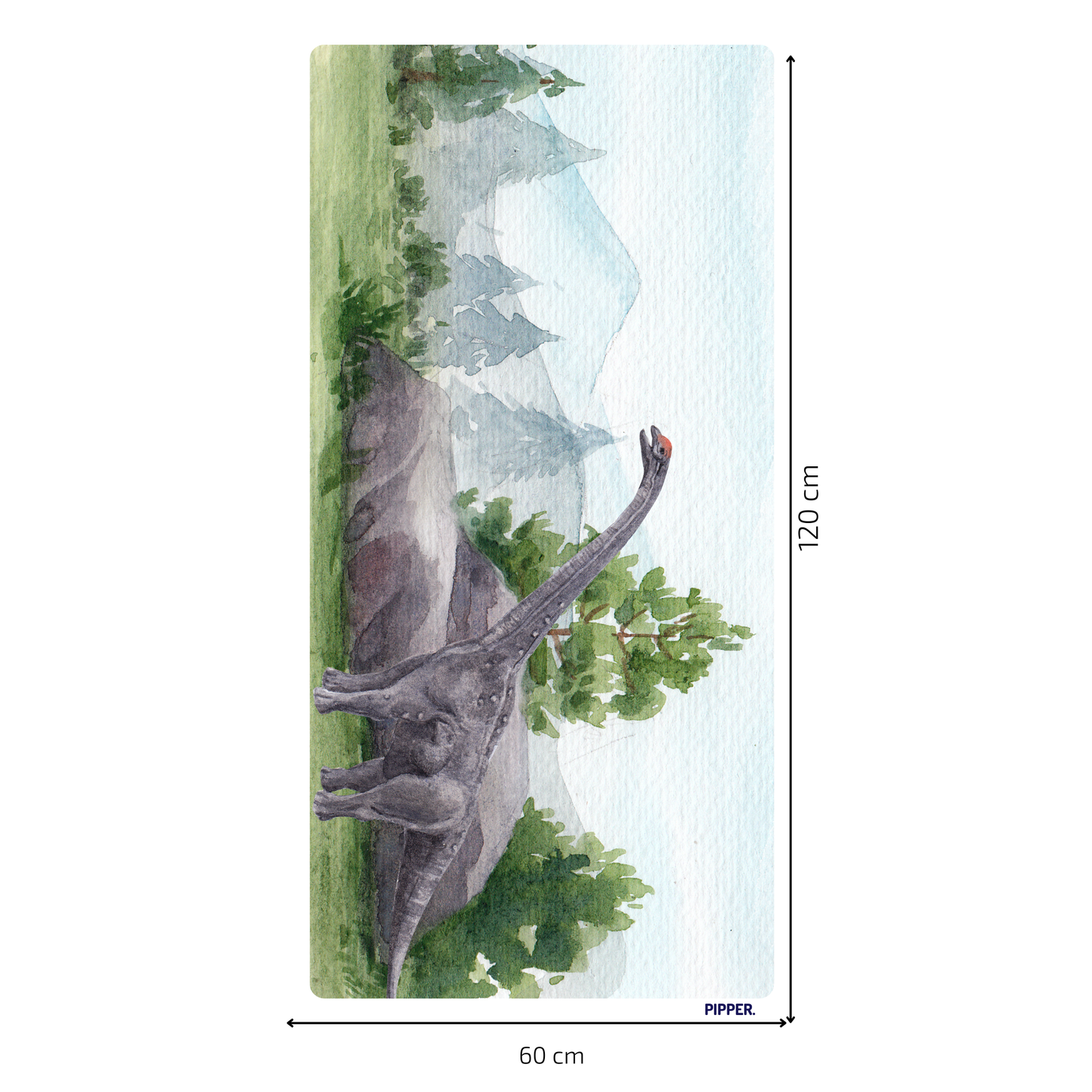 Self-Adhesive Textile Painting – Dinosaur