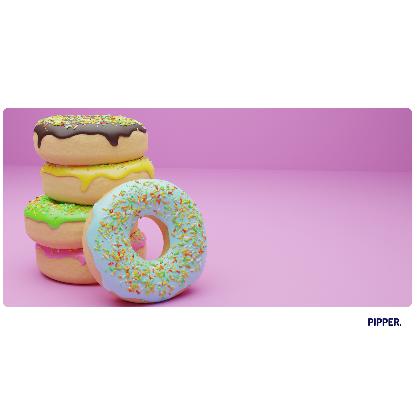 Self-Adhesive Textile Painting –  Donuts 4