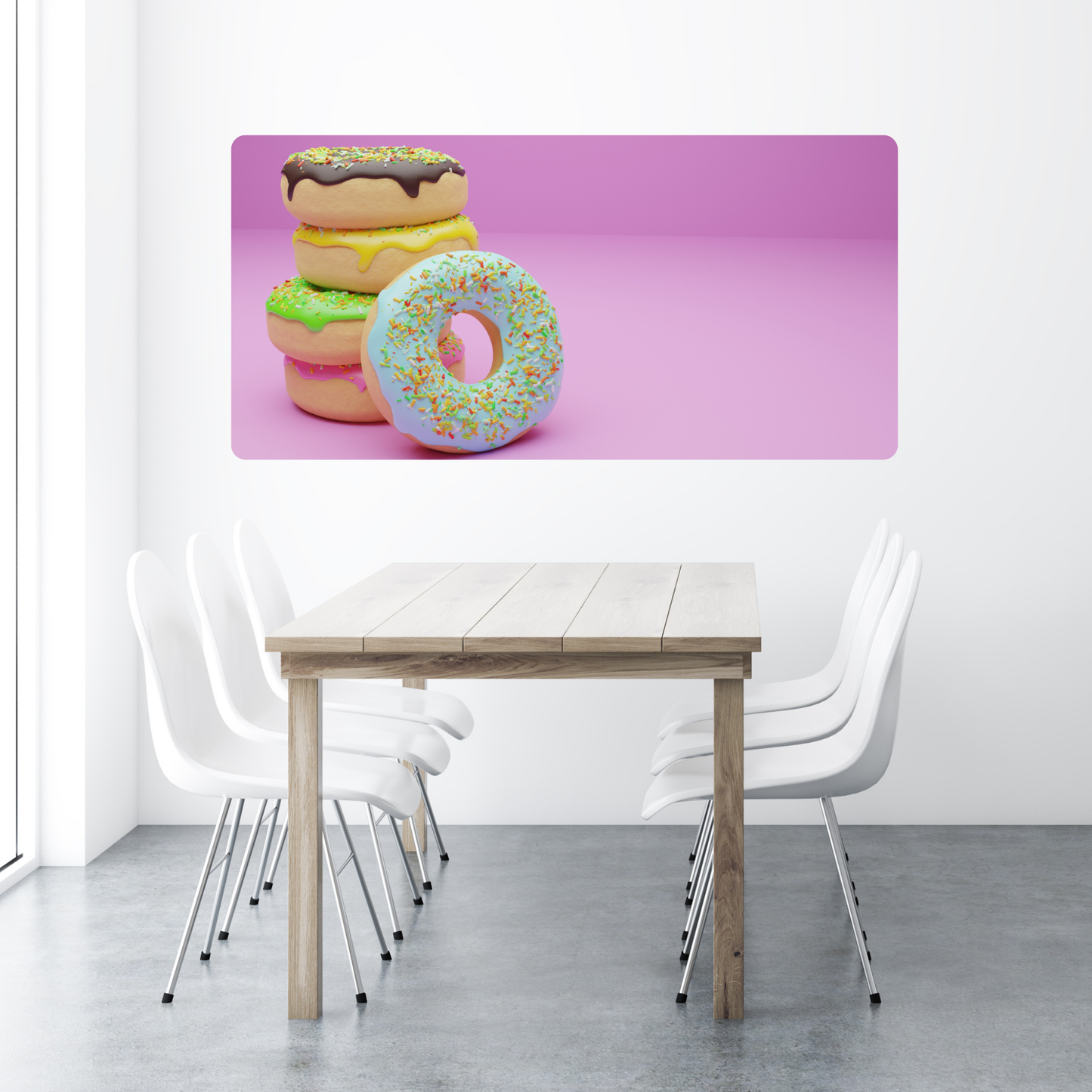 Self-Adhesive Textile Painting –  Donuts 4