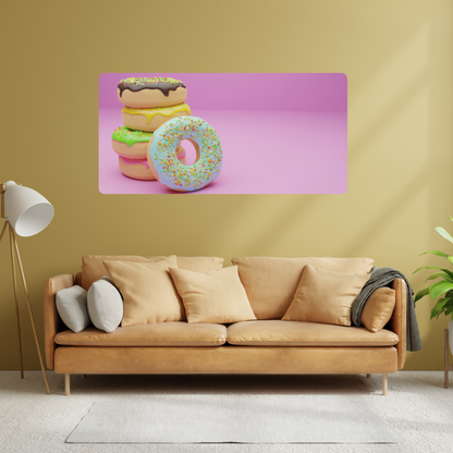 Self-Adhesive Textile Painting –  Donuts 4
