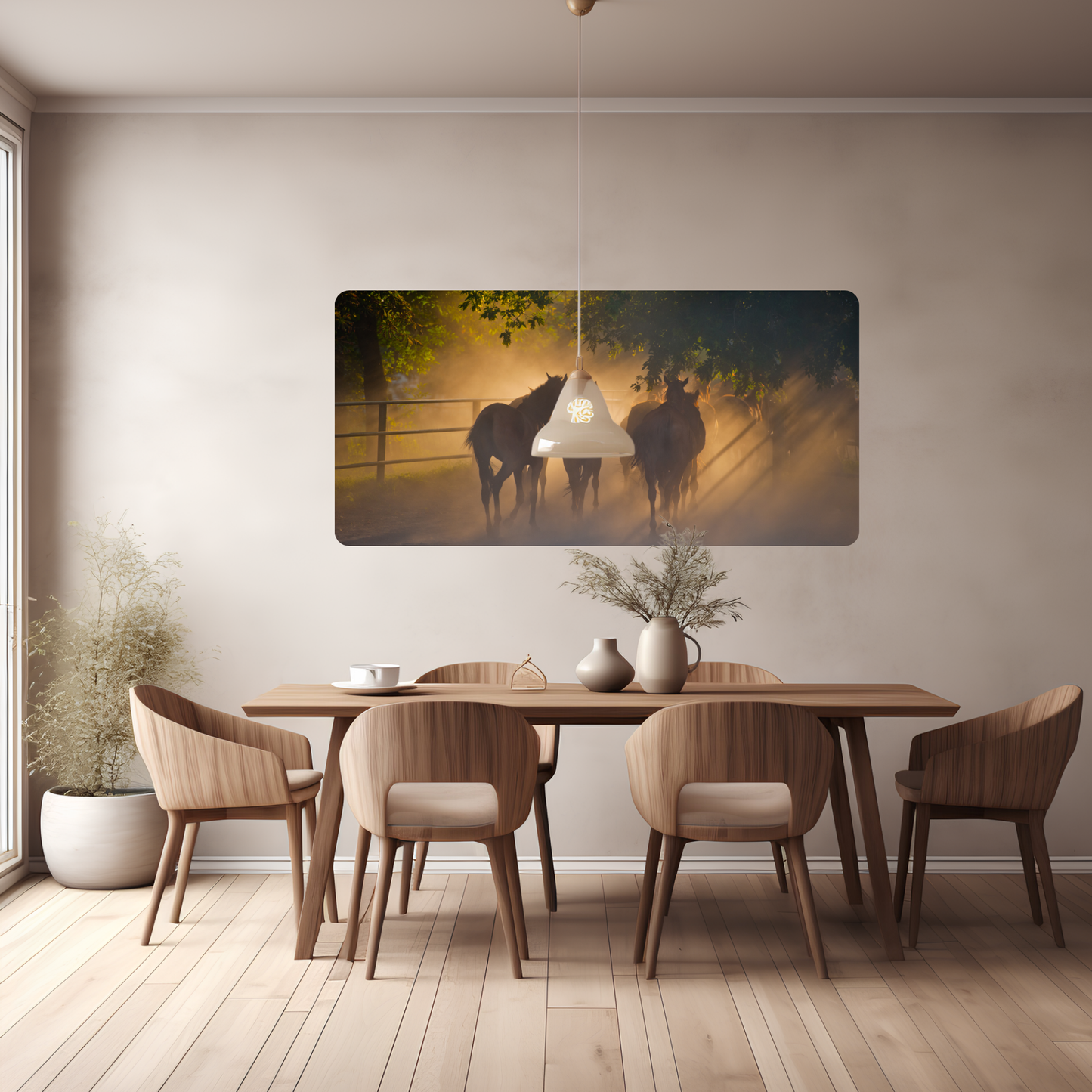 Self-Adhesive Textile Painting – Horses 2