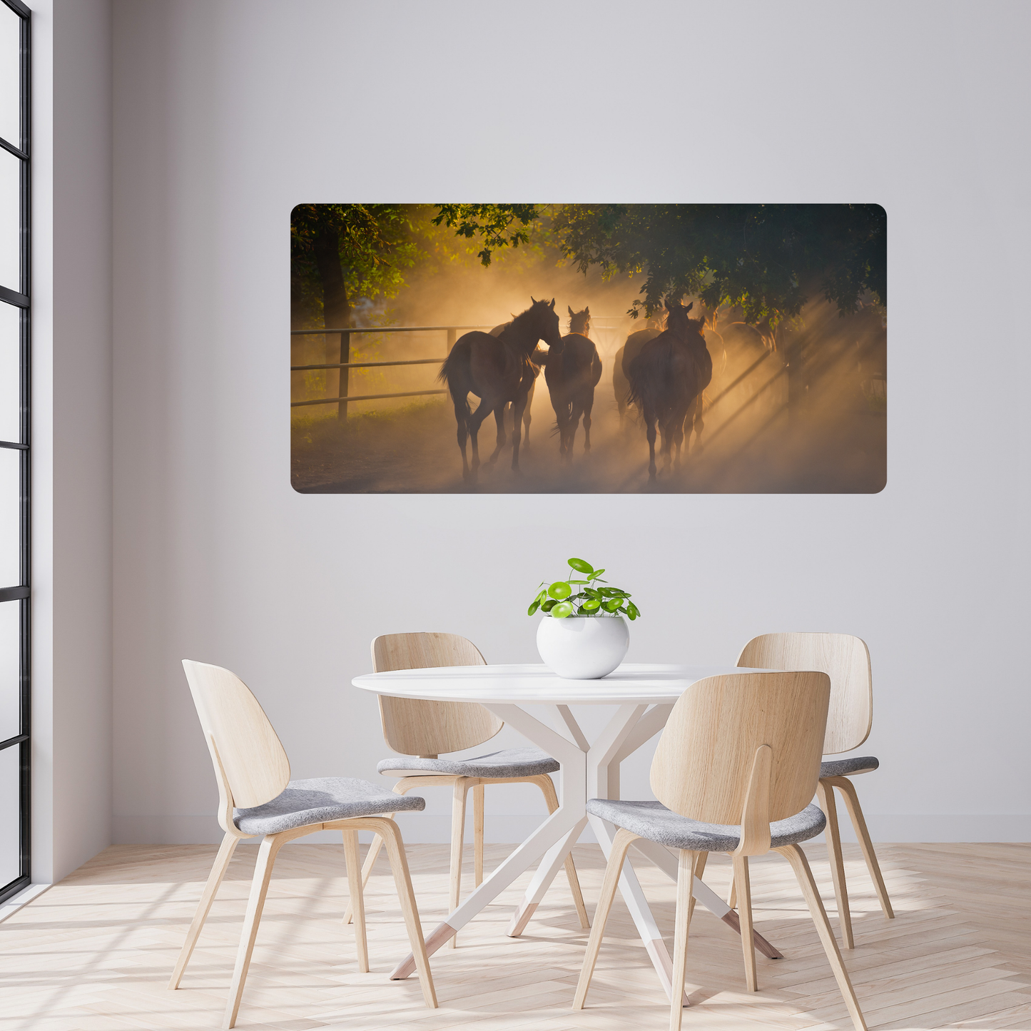 Self-Adhesive Textile Painting – Horses 2