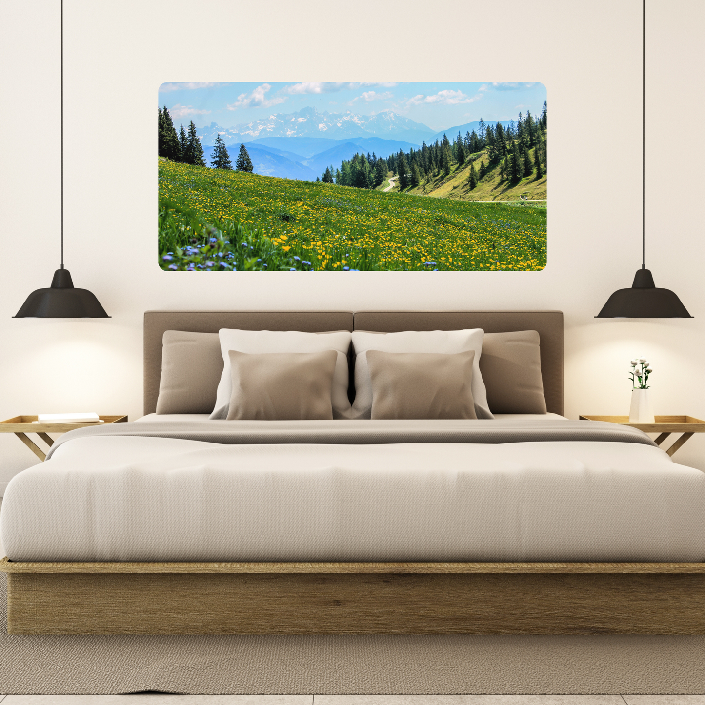 Self-Adhesive Textile Painting – Mountain Meadow
