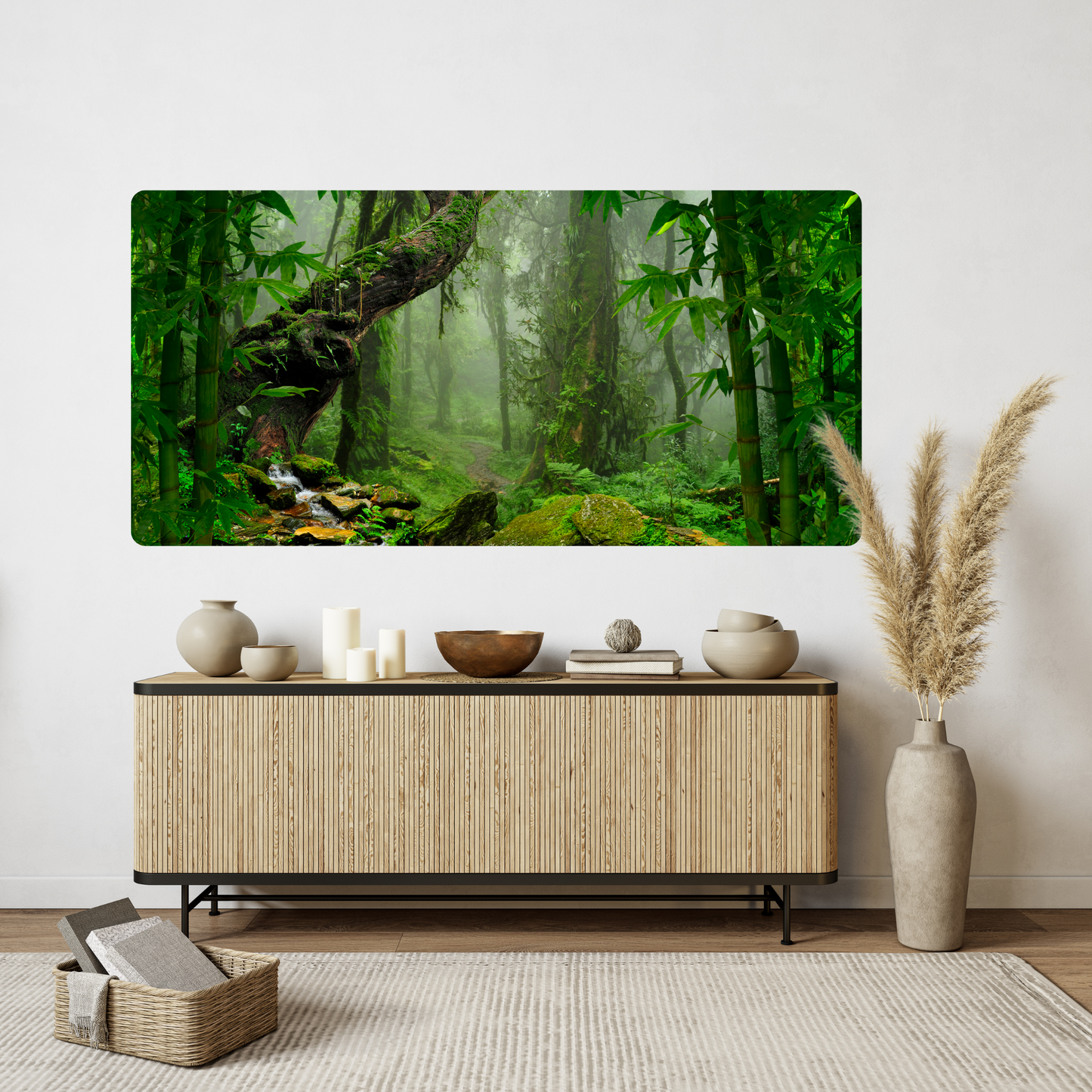 Self-Adhesive Textile Painting – Mysterious Jungle