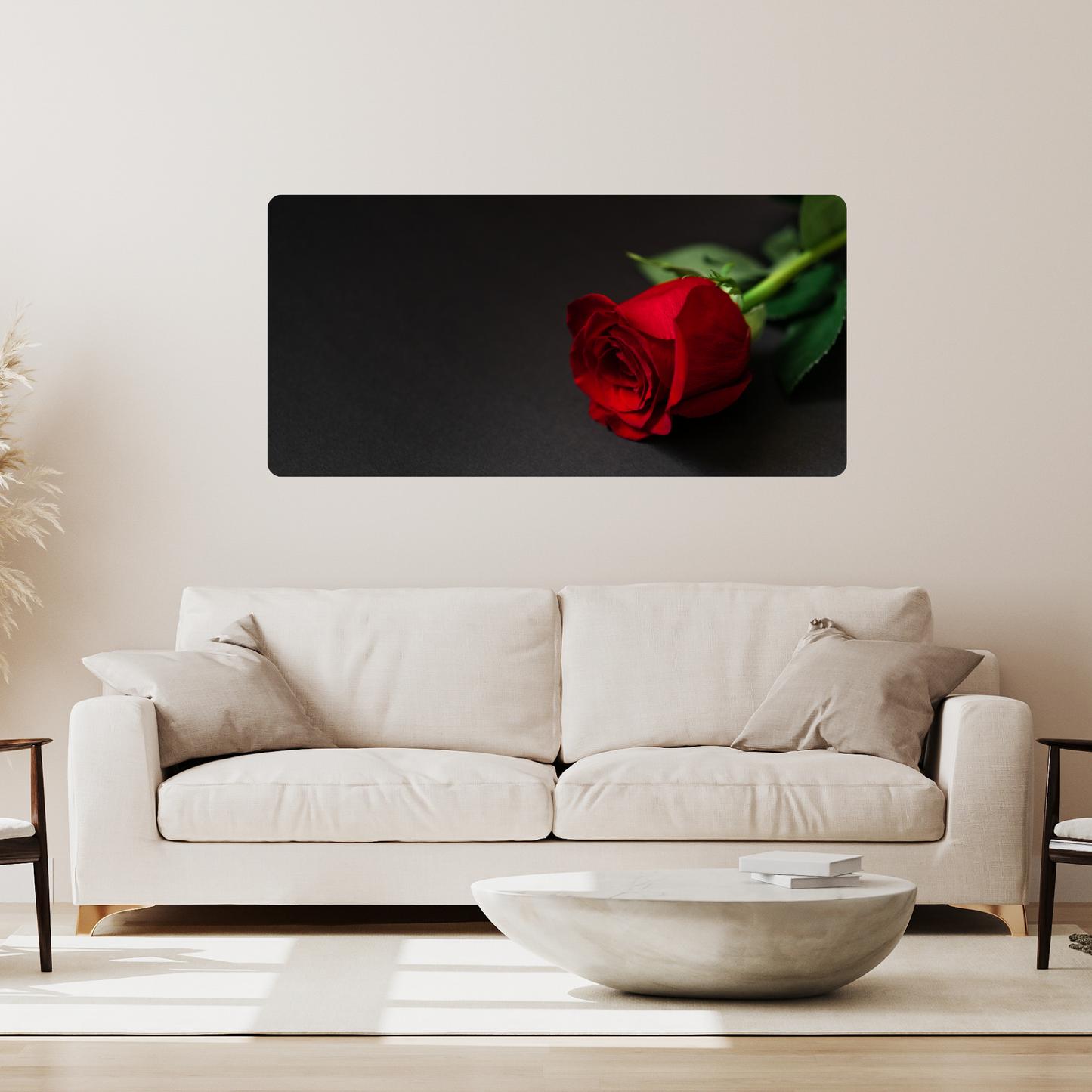 Self-Adhesive Textile Painting –  Rose 2