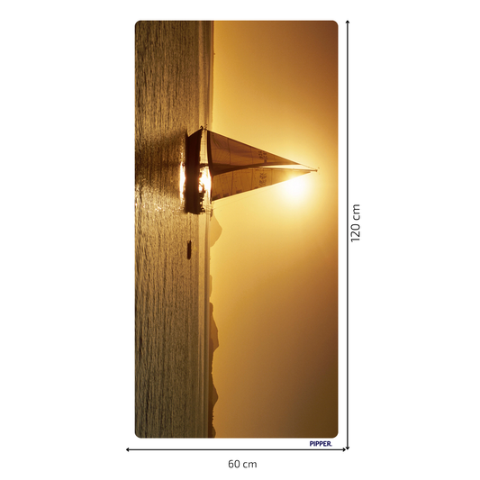 Self-Adhesive Textile Painting – Sailboat at Sunset