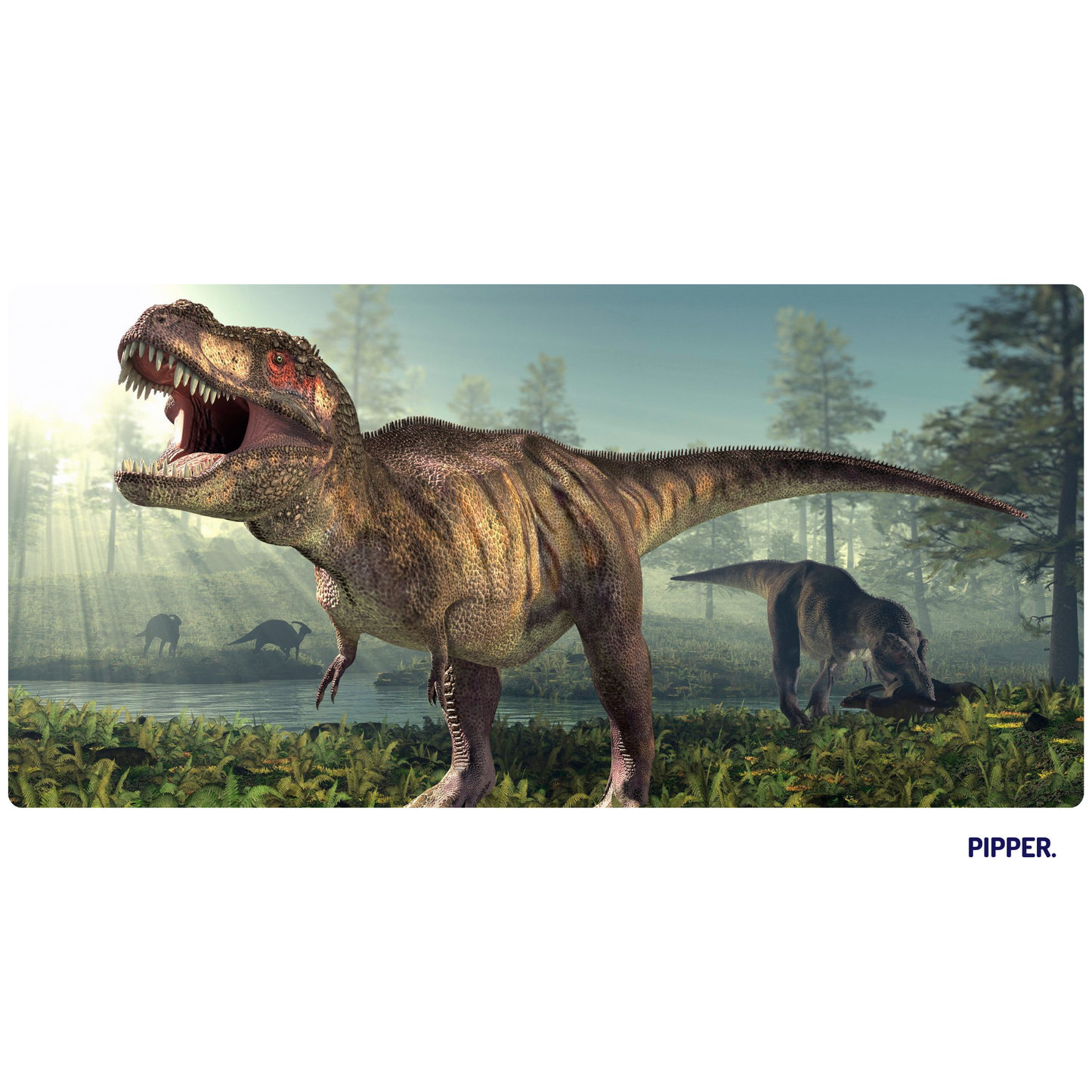 Self-Adhesive Textile Painting – T-Rex