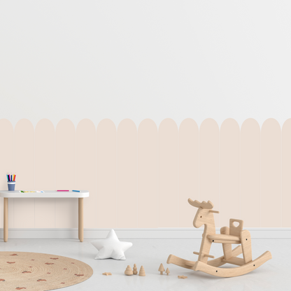 Self-Adhesive Textile Wallpaper – Arch – Brown Shades