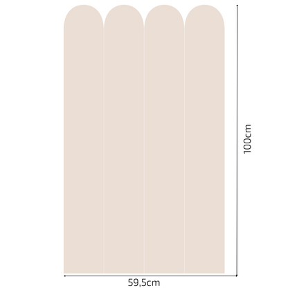 Self-Adhesive Textile Wallpaper – Arch – Brown Shades