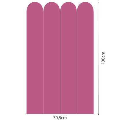 Self-Adhesive Textile Wallpaper – Arch – Candy Pink Shades