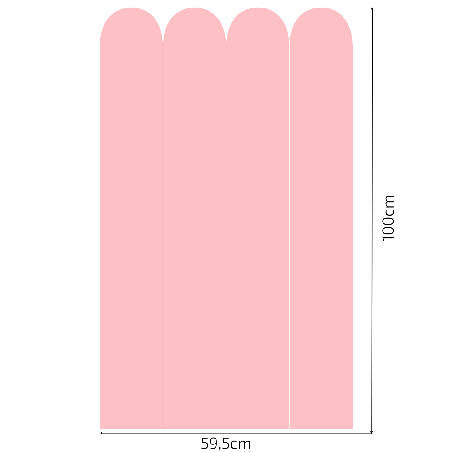 Self-Adhesive Textile Wallpaper – Arch – Candy Pink Shades