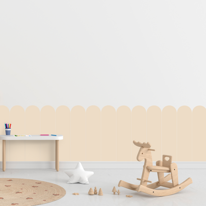 Self-Adhesive Textile Wallpaper – Arch – Cream Shades