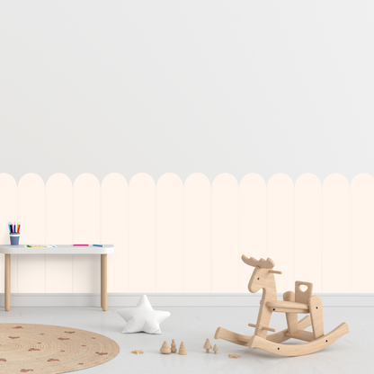 Self-Adhesive Textile Wallpaper – Arch – Cream Shades