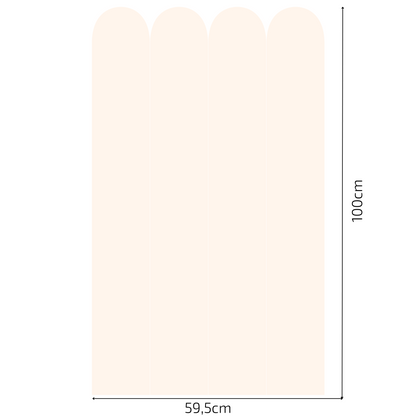 Self-Adhesive Textile Wallpaper – Arch – Cream Shades