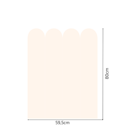 Self-Adhesive Textile Wallpaper – Arch – Cream Shades