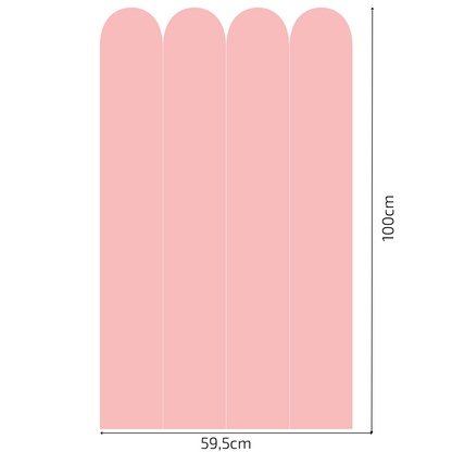 Self-Adhesive Textile Wallpaper – Arch – Pink Shades
