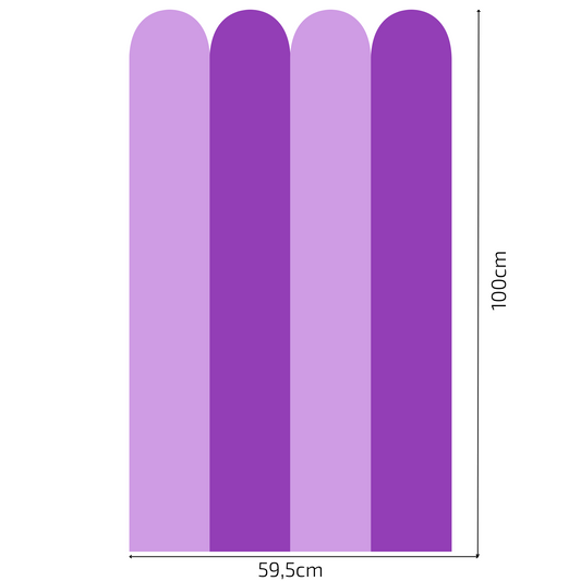 Self-Adhesive Textile Wallpaper – Arch – Purple Shades
