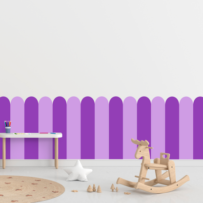 Self-Adhesive Textile Wallpaper – Arch – Purple Shades