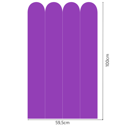 Self-Adhesive Textile Wallpaper – Arch – Purple Shades