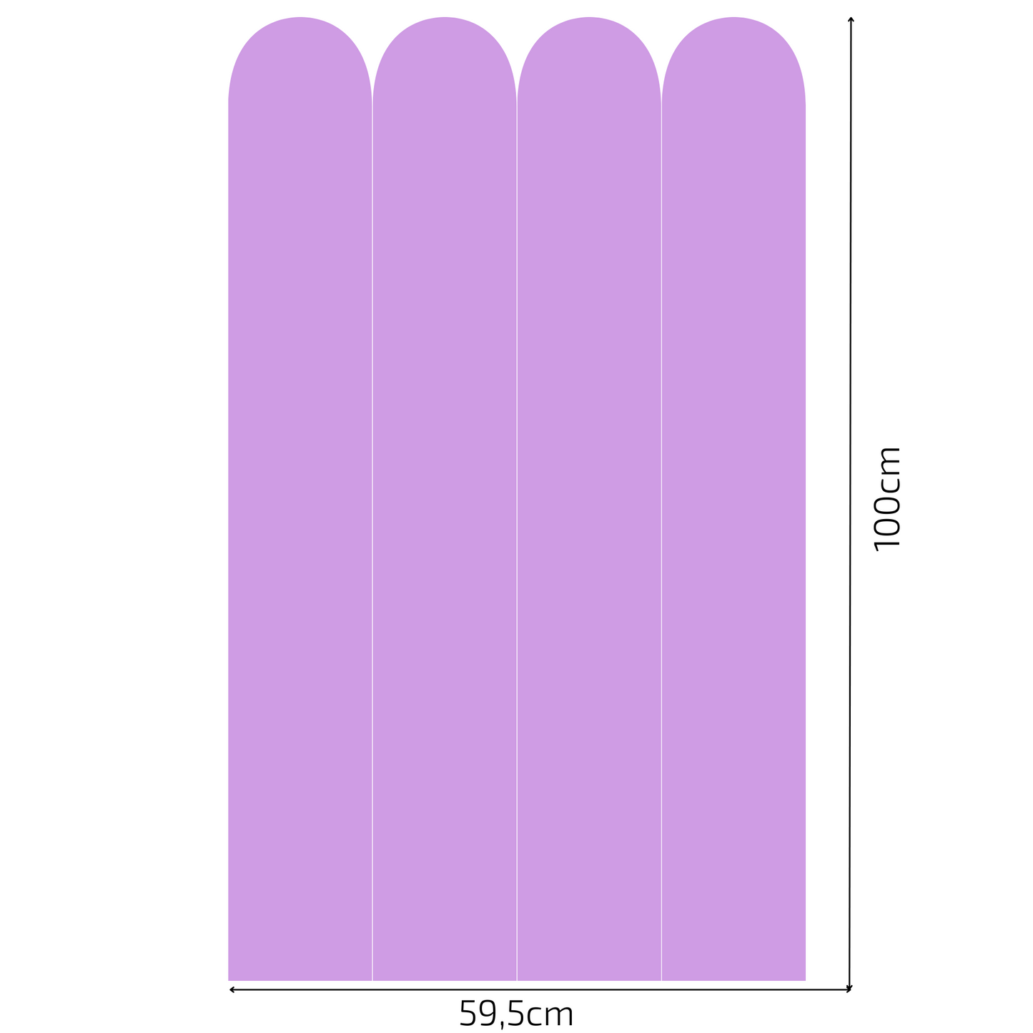 Self-Adhesive Textile Wallpaper – Arch – Purple Shades