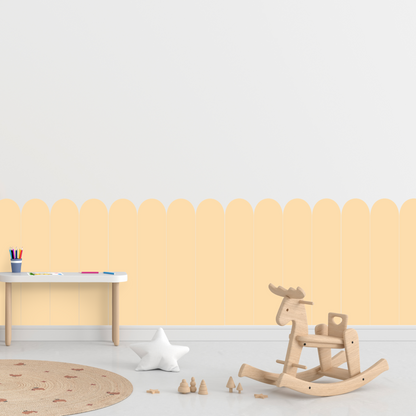 Self-Adhesive Textile Wallpaper – Arch – Yellow Shades