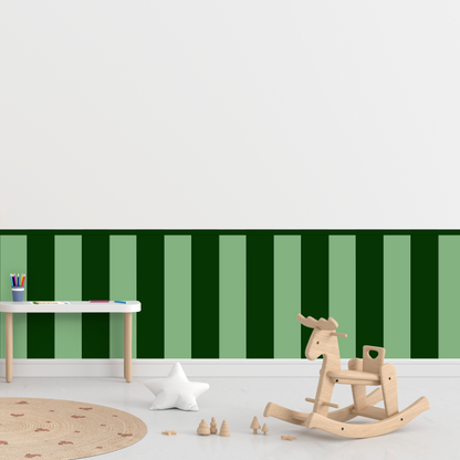 Self-Adhesive Textile Wallpaper – Rectangle – Bottle Green Shades