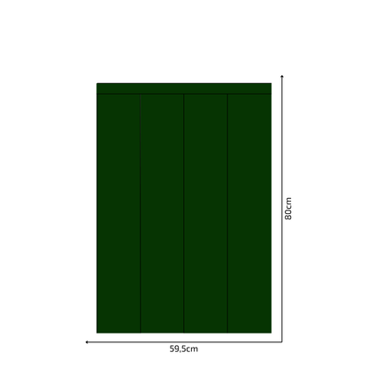 Self-Adhesive Textile Wallpaper – Rectangle – Bottle Green Shades