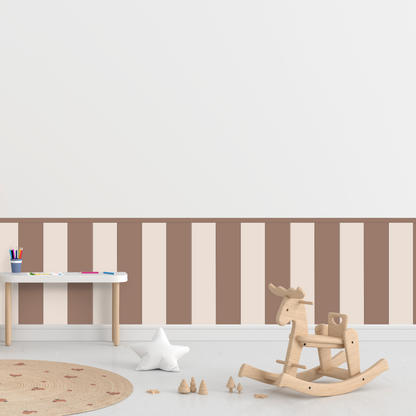 Self-Adhesive Textile Wallpaper – Rectangle – Brown Shades
