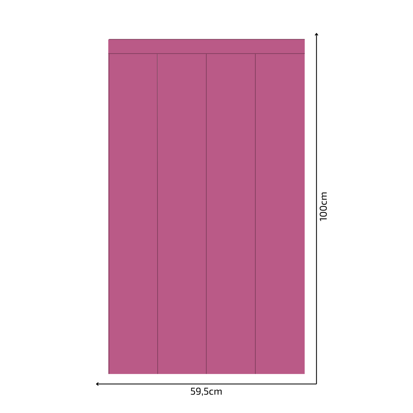 Self-Adhesive Textile Wallpaper – Rectangle – Candy Pink Shades