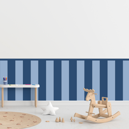 Self-Adhesive Textile Wallpaper – Rectangle – Dark Blue Shades