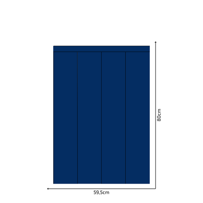 Self-Adhesive Textile Wallpaper – Rectangle – Navy Blue Shades