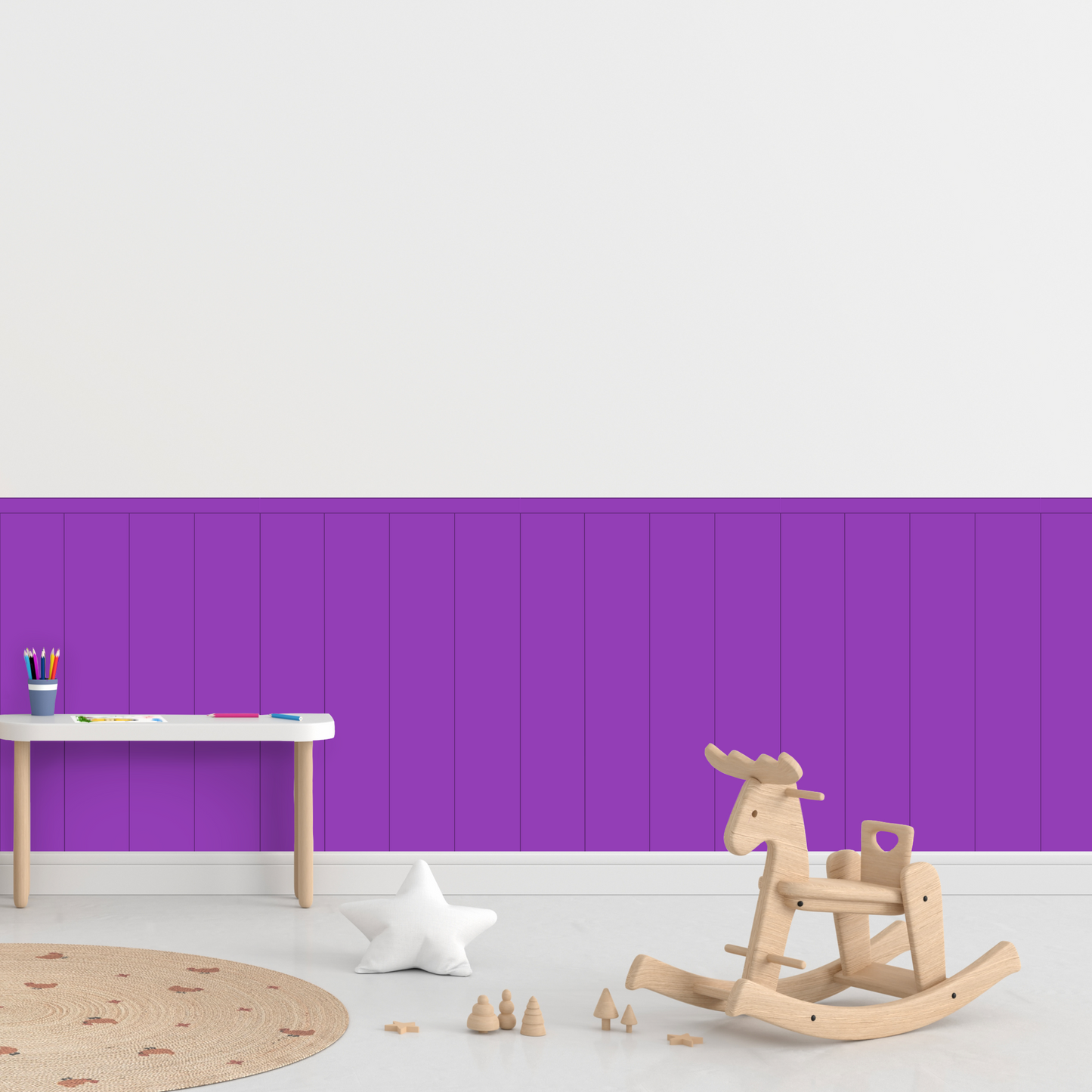 Self-Adhesive Textile Wallpaper – Rectangle – Purple Shades
