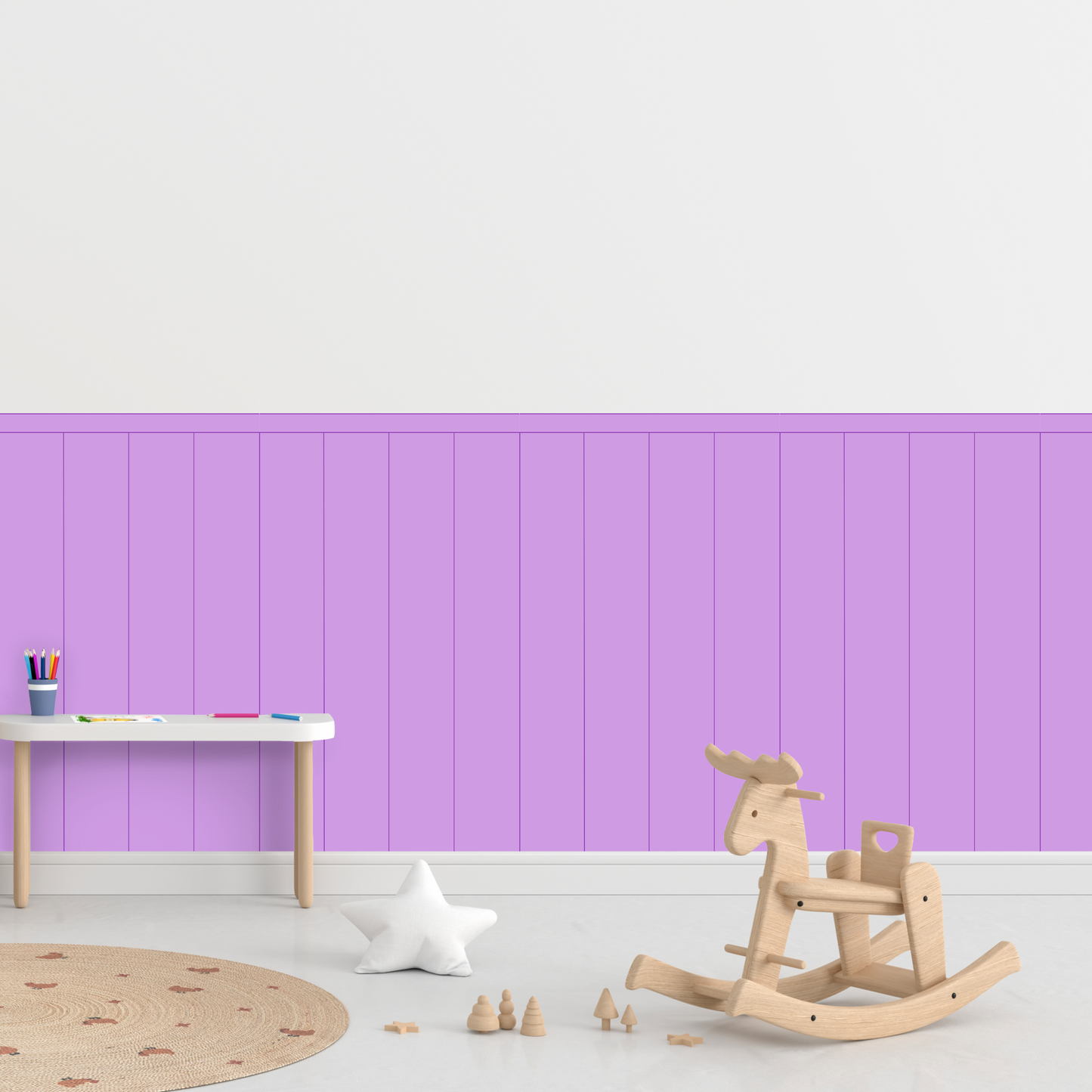Self-Adhesive Textile Wallpaper – Rectangle – Purple Shades
