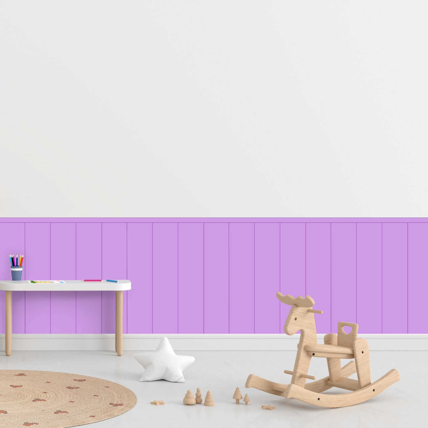 Self-Adhesive Textile Wallpaper – Rectangle – Purple Shades